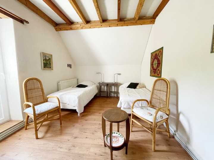 La chambre Caroline, avec une belle lumière