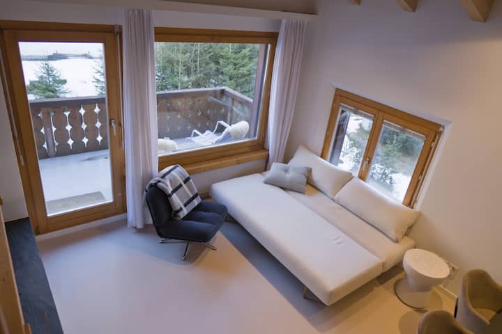 Ferienwohnung In Klosters Mit Pool, Sauna & Balkon - Klosters-Serneus