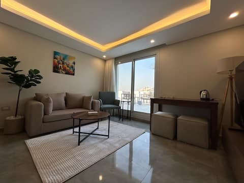 Azure 301 2BD Apt | Pool, Garden & Roof -New Cairo