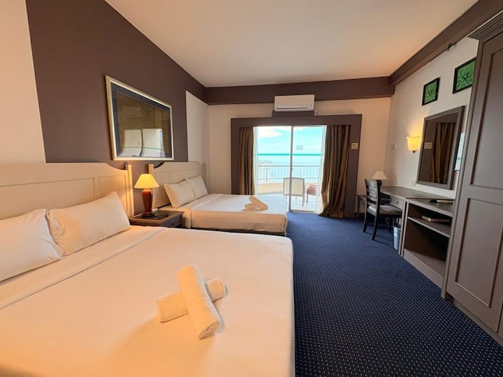 4pax Studio Enjoy Sea View W Private Beach Par#65 - Teluk Bahang