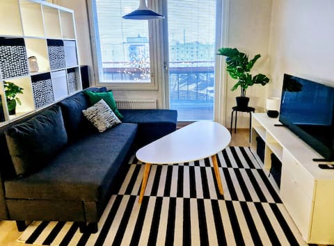 Successful Airbnb property: Large studio with sauna and glazed balcony in Tampere
