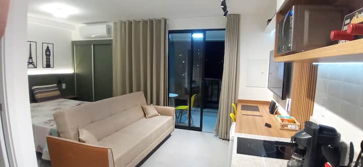 560m Da Ufjf | Ar Cond., Garagem, Varanda, Wi-fi - Juiz de Fora