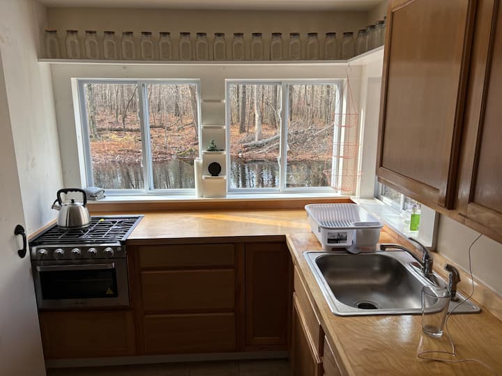 Off-grid (Heated) Forest Cabin - Massachusetts