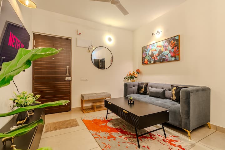 Cozy Studio In Siolim With Pool, Gym & Sauna+wifi - Goa