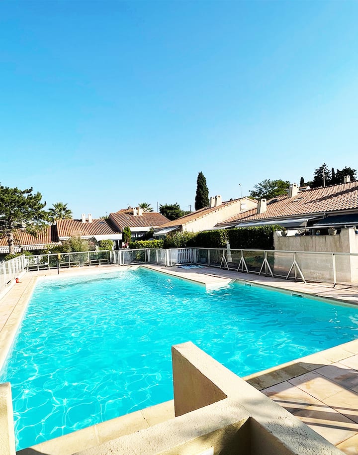 Plage à Pied, Piscine, Terrasse, Clim, Parking - Sanary-sur-Mer