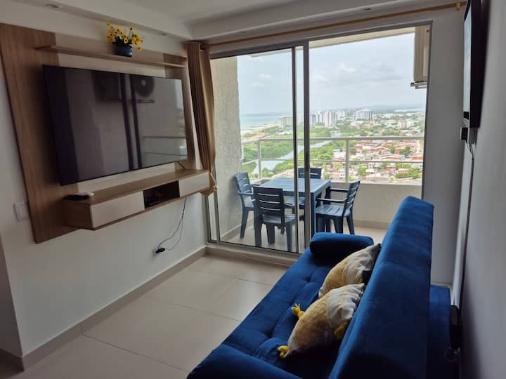 Apartamento En Cartagena Con Vista Al Mar Piso 22 - Cartagena, Colombia
