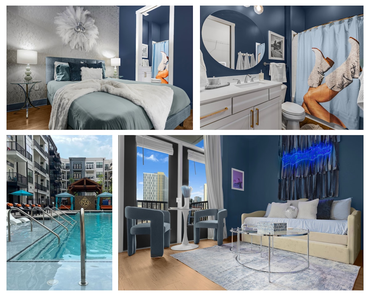 The Denim Darlin | Steps to Broadway| Pool +Gym - Apartments for