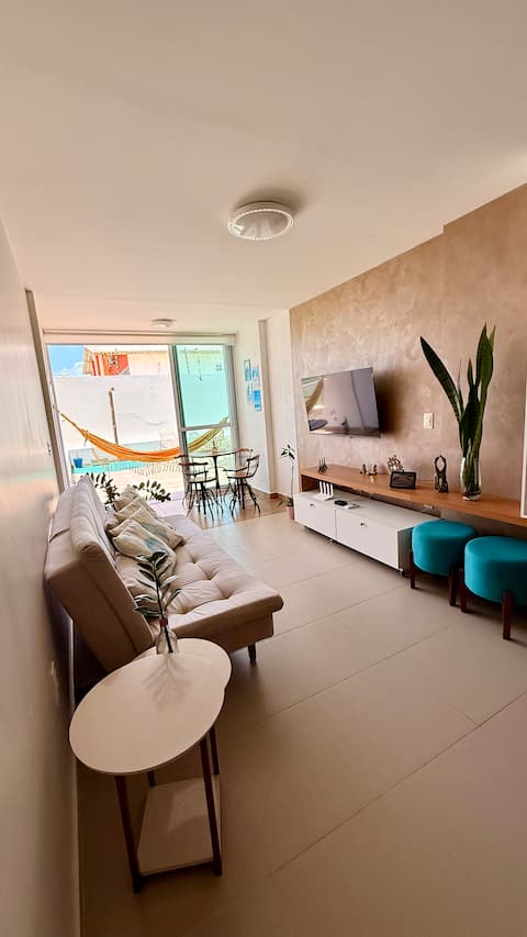 Top Airbnb: Blue retreat - Waterfront, Barra de São Miguel- AL em Barra De São Miguel