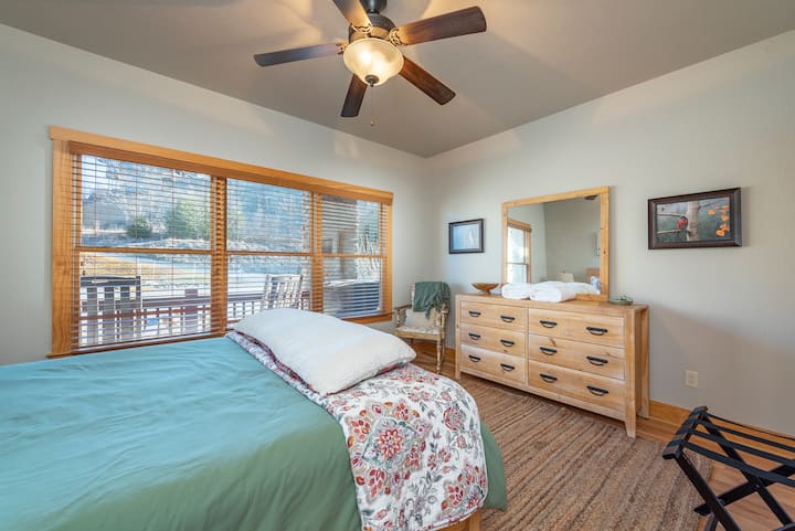 Enjoy this comfy bedroom located on the main floor of this home.