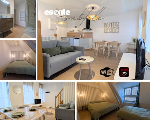 Popular Airbnb listing: Comfortable duplex - Downtown/train station - 2nd floor in Saint Omer
