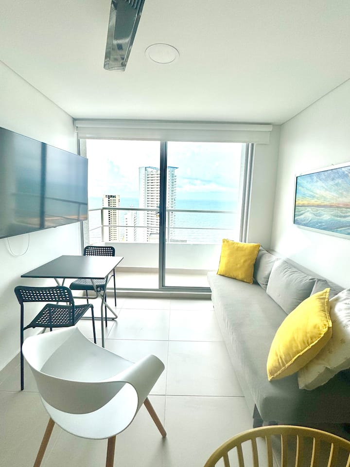Despierta Frente Al Mar/piso 30/3hab/piscina-playa - Cartagena de Indias