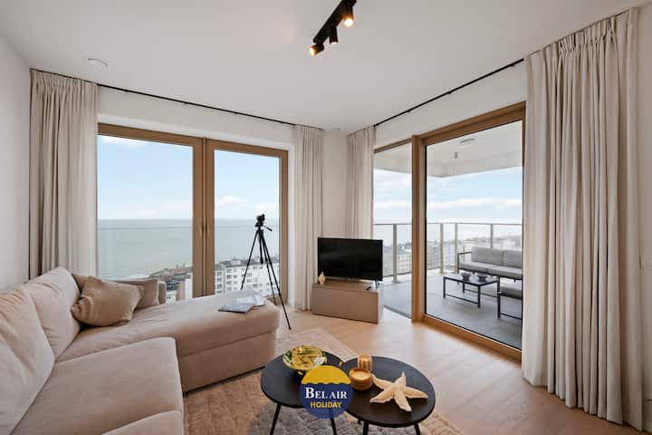Appartement 2 Chambres De Luxe, Vue Mer & Ville - Ostende