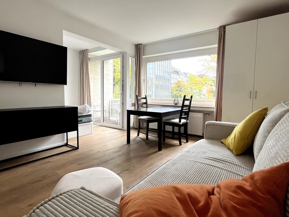 Beliebte Airbnb-Anzeige: New fully furnished apartment - Best location in Düsseltal