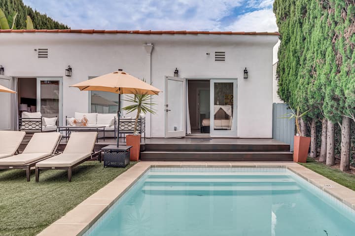 1 Block To Melrose Ave! Bright Home W/ Pool - West Hollywood