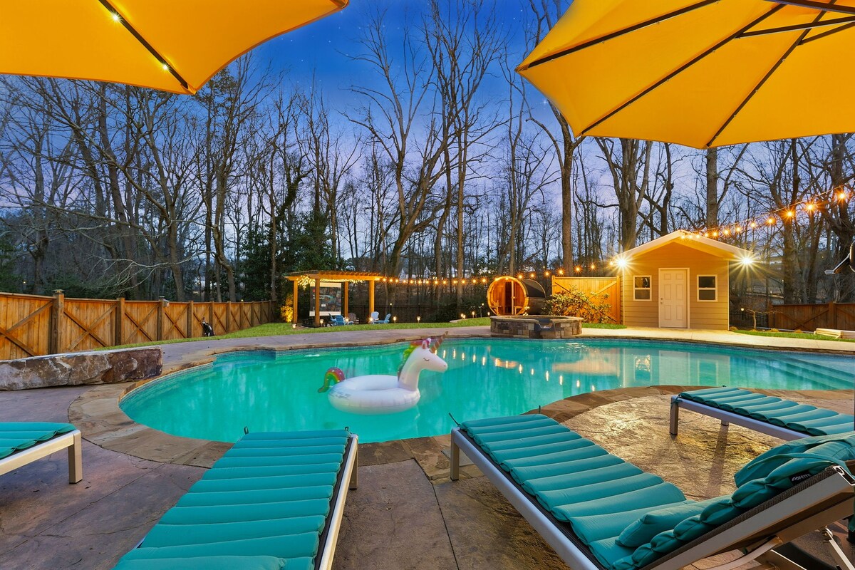 Wellness Home:Pool, Hot tub, Sauna, Theatre, Games