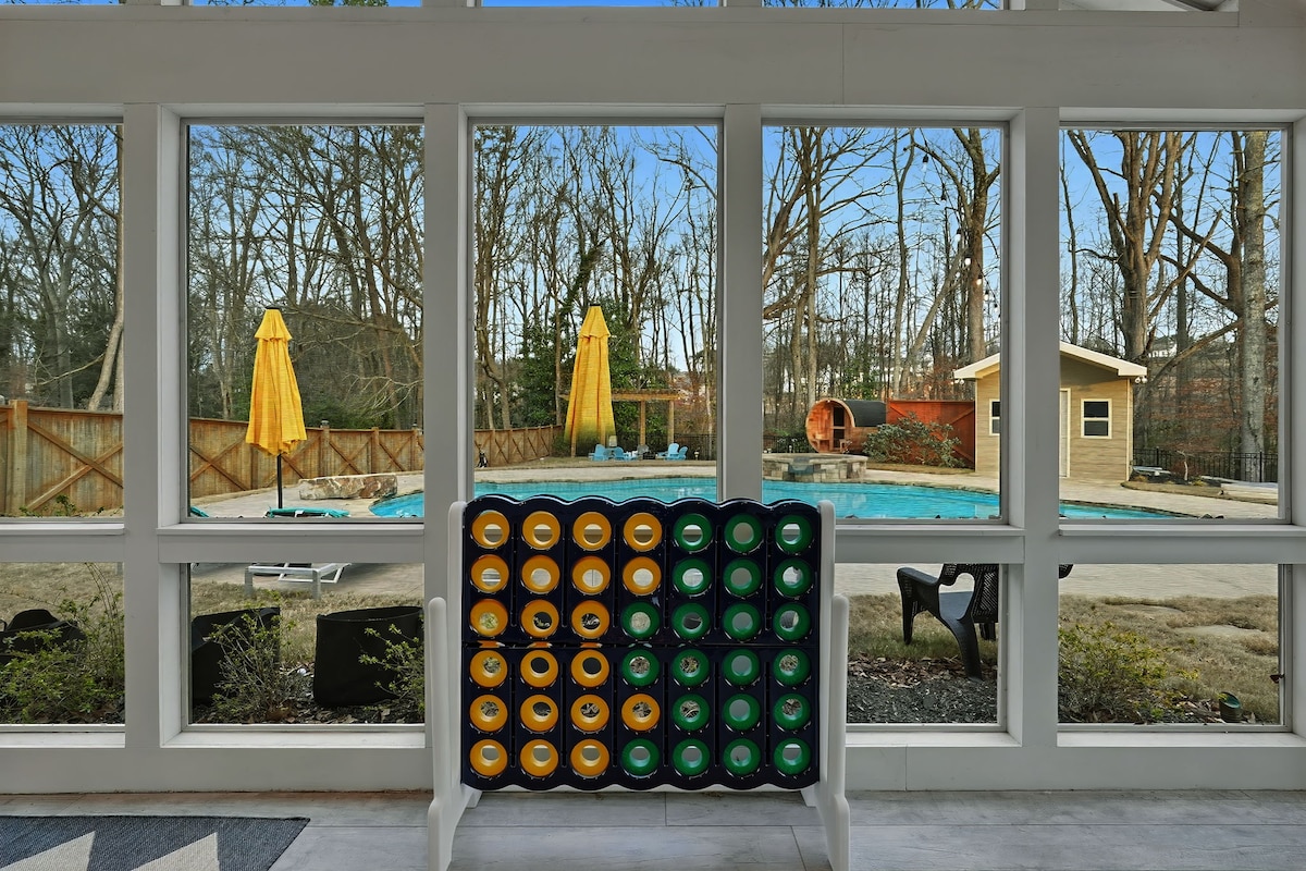Wellness Home:Pool, Hot tub, Sauna, Theatre, Games