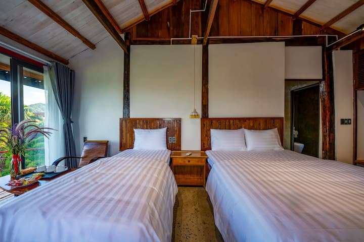 Rustic Triple Cabin/ Panarama Mountains View - Ha Giang