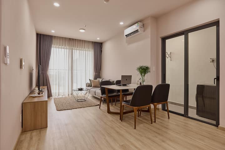 Family 2br Living @Compassone | Kitchen & Pool - Binh Duong