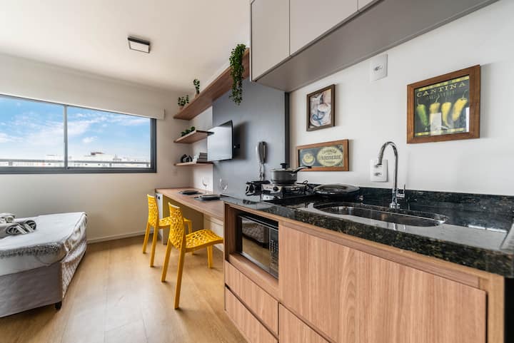 (Novo) Studio Essenza Conforto E Design No Centro - Sao Paulo