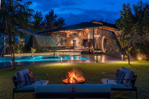 StayVista at Prana Zen House w/ Pool & BBQ