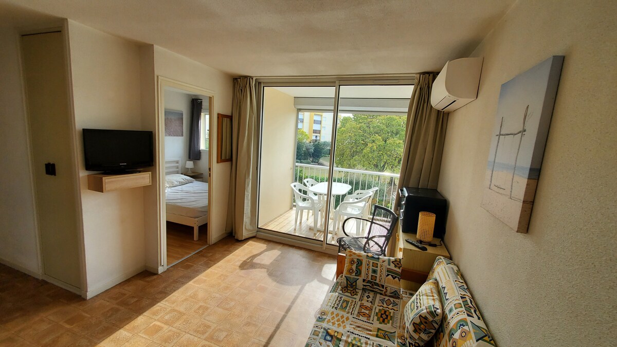 Appartement · Le Grau-du-Roi · ★Nouveau · 1 chambre · 2 lits · 1 salle de bain