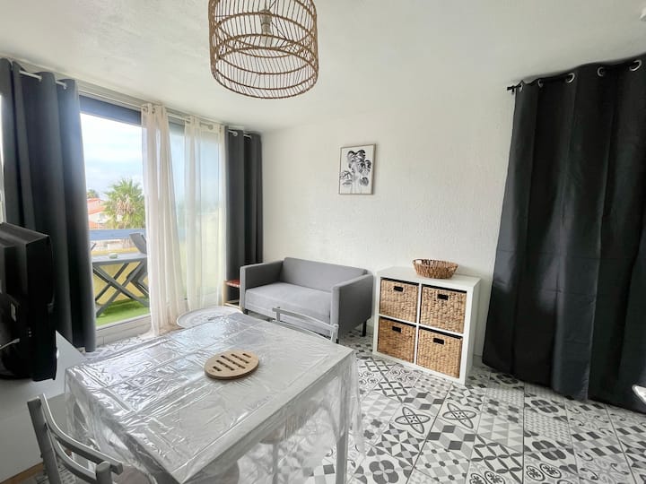 02. Le Chic: Appart, Park, Terrasse, Bord De Mer! - Saint-Cyprien