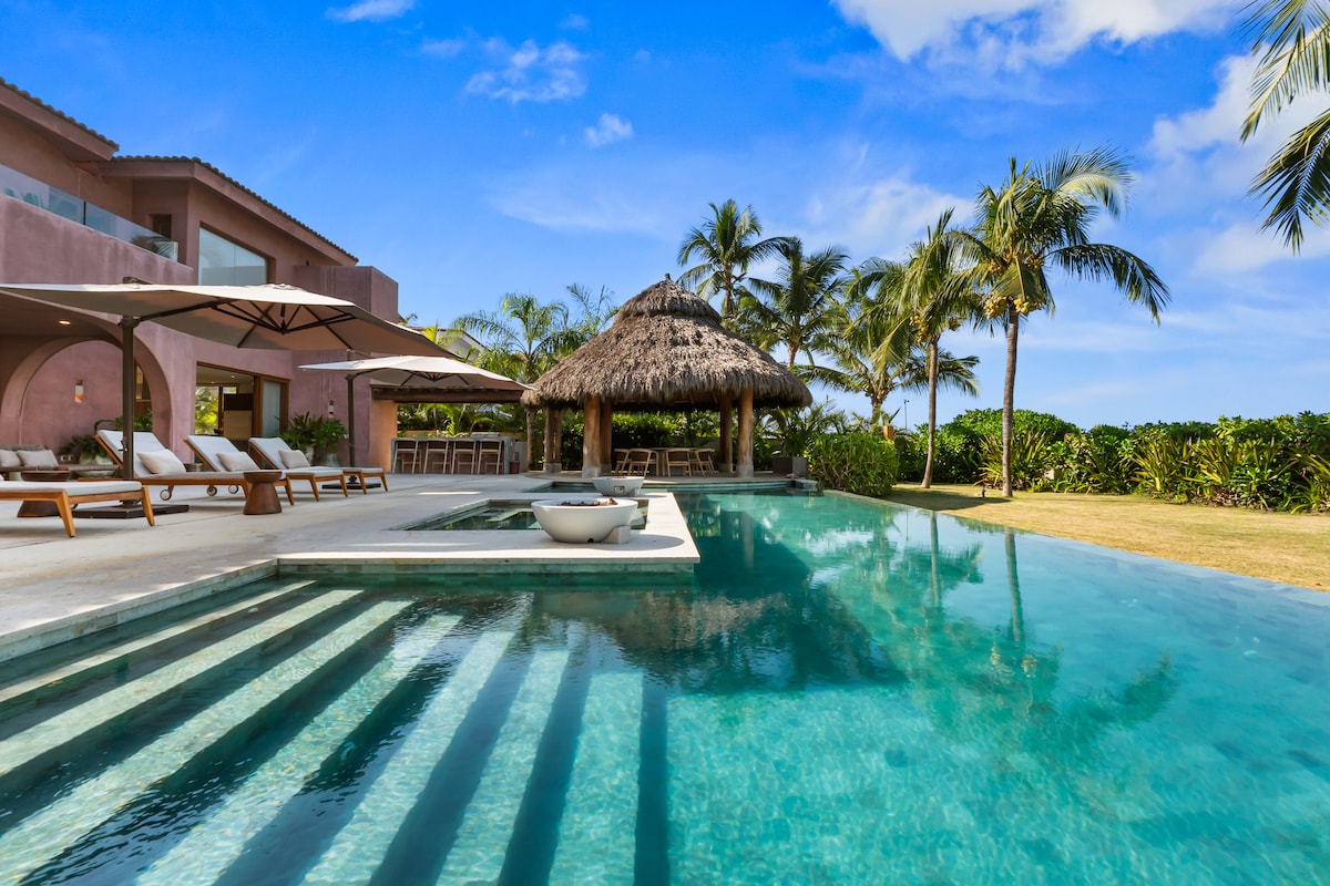 Casa Carlota beachfront villa in San Pancho, Nayarit