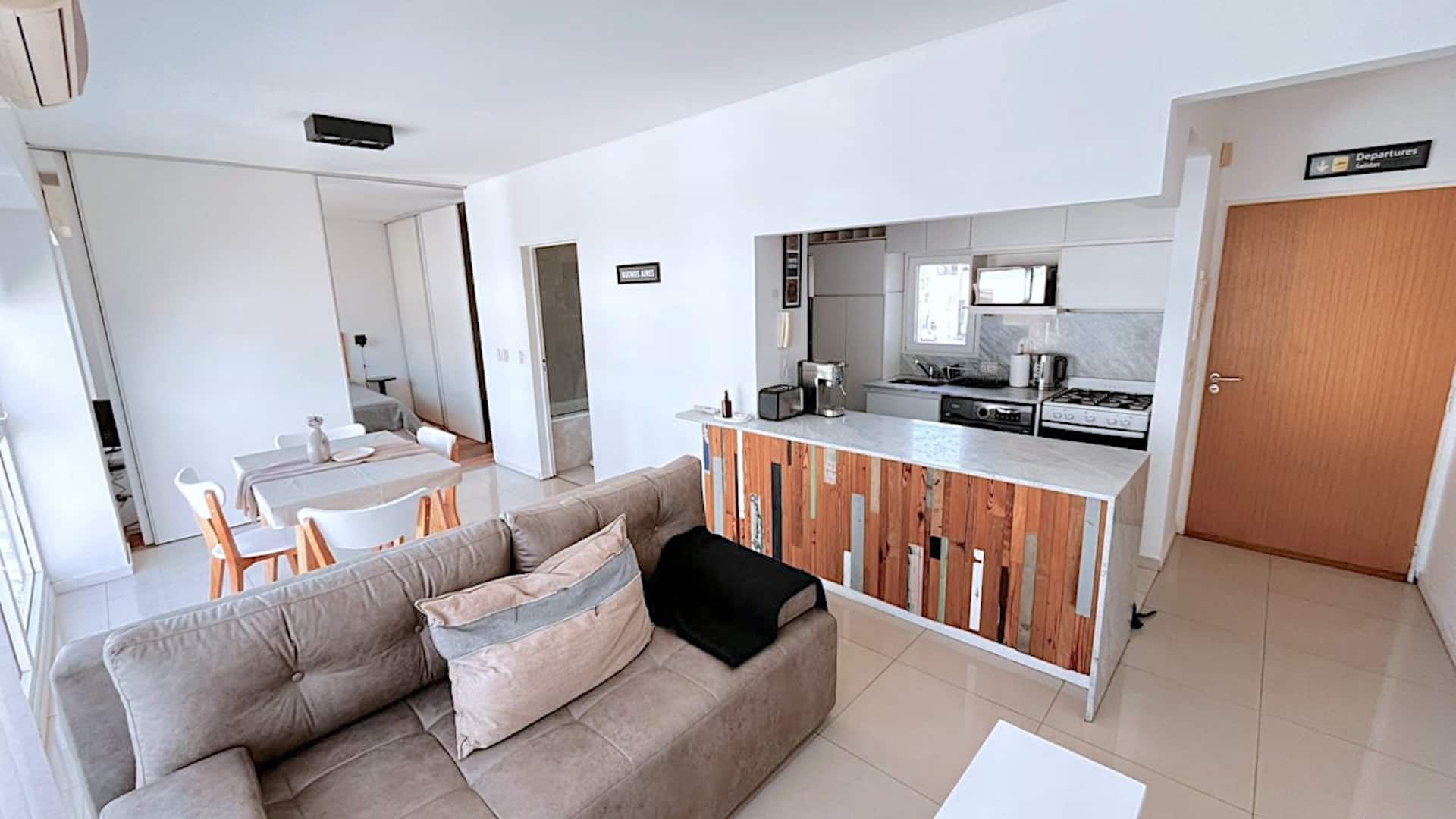 Apartamento mobiliado em Núñez para 4 pessoas