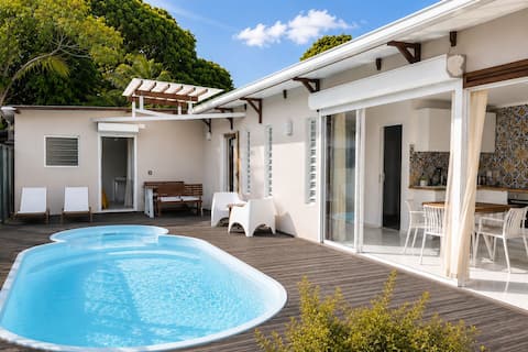 “Tropical getaway”
Private Hot Tub & Pool