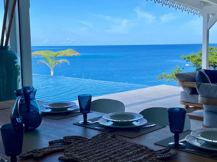 Villa De Standing 10 Personnes Vue Mer Imprenable - Guadalupa