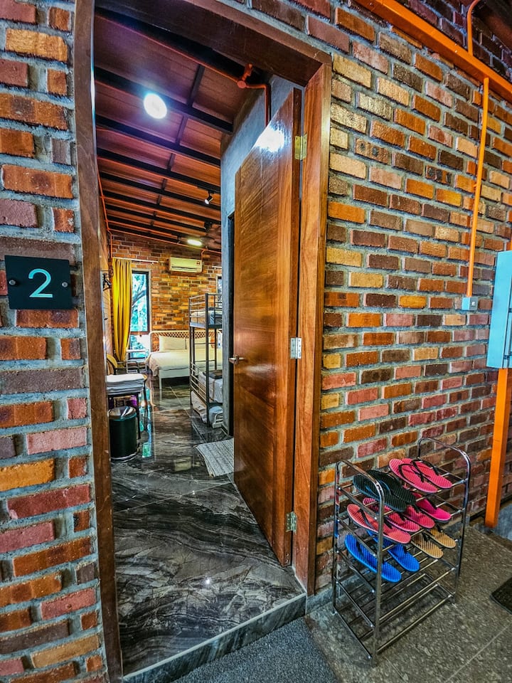 Step inside and get a view of both the forest and the heart of the common areas.