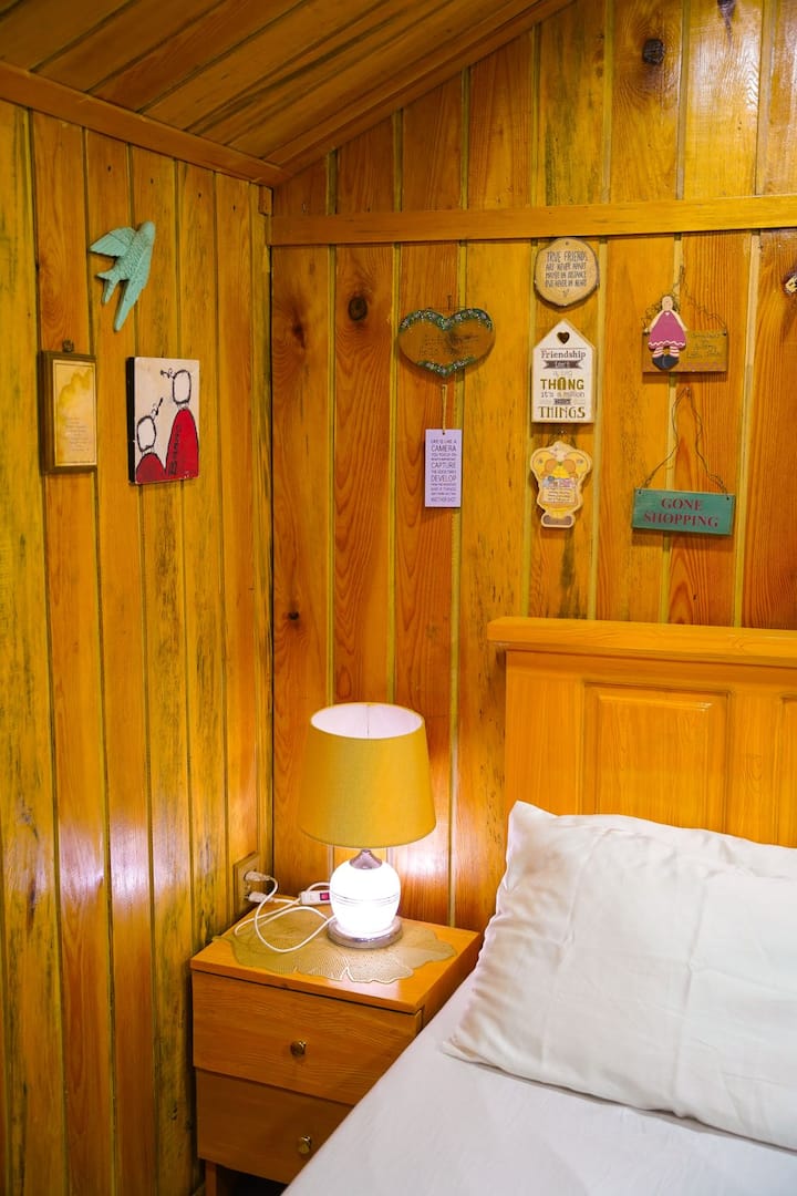 Bedroom 1 with comfortable bedding
