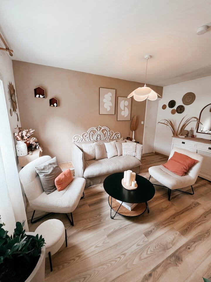 Maison Cosy Esprit Bali Proche Aéroport - ibis Bordeaux Mérignac