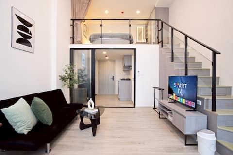 1BR Duplex Next to BTS | Pool & Gym | DMK Airport