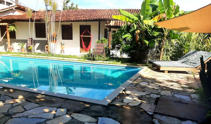 Chalé Confortável 2 Suítes Em Uma Vila Com Piscina - Itacaré