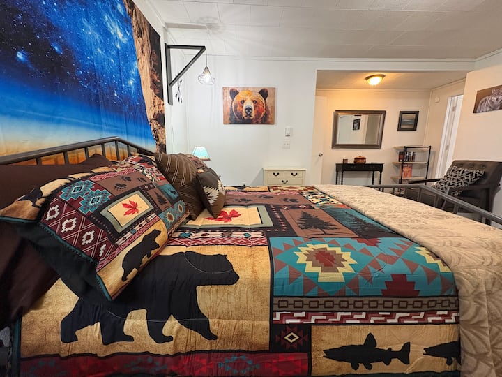 Dormitorio principal en la planta baja 