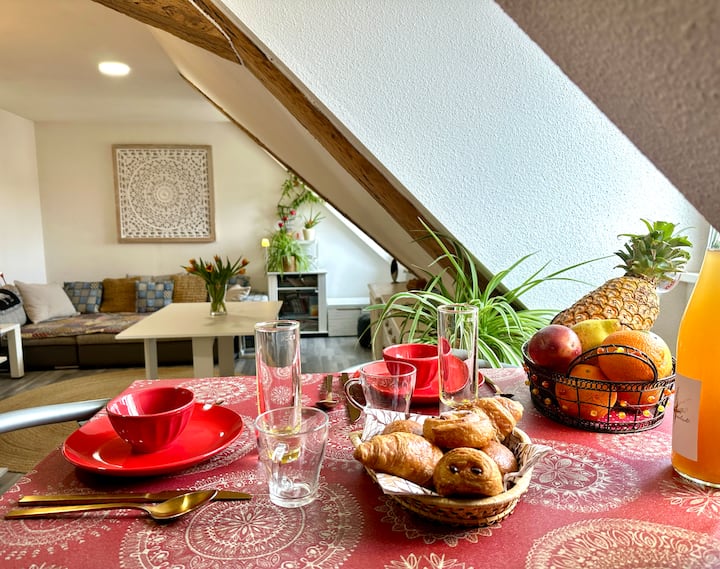 Appart Cosy & Lumineux, Parking Gratuit - Turckheim