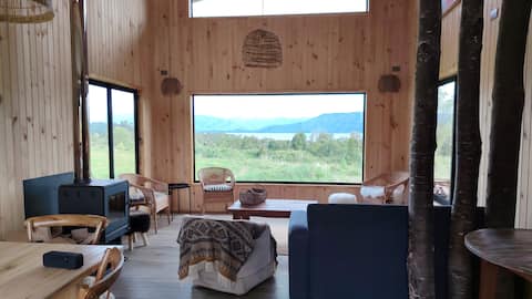 Popular Airbnb listing: Pitras de Rupanco Cabin Lake Rupanco in Puyehue