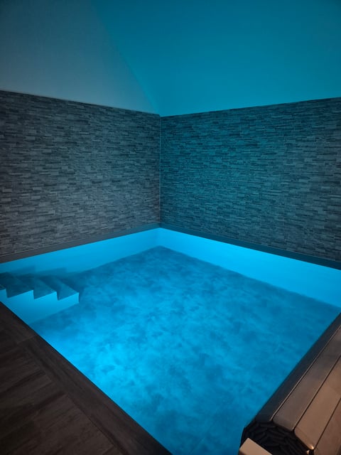 A dream moment, indoor pool, sauna