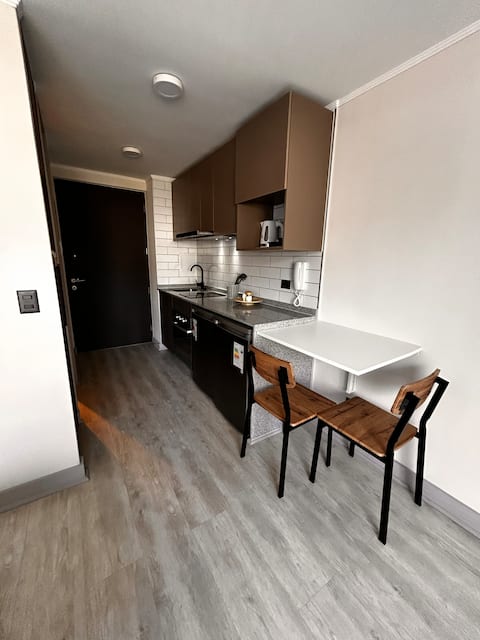 Successful Airbnb property: Apartment opposite U. de Chile Hospital + Parking in Independencia