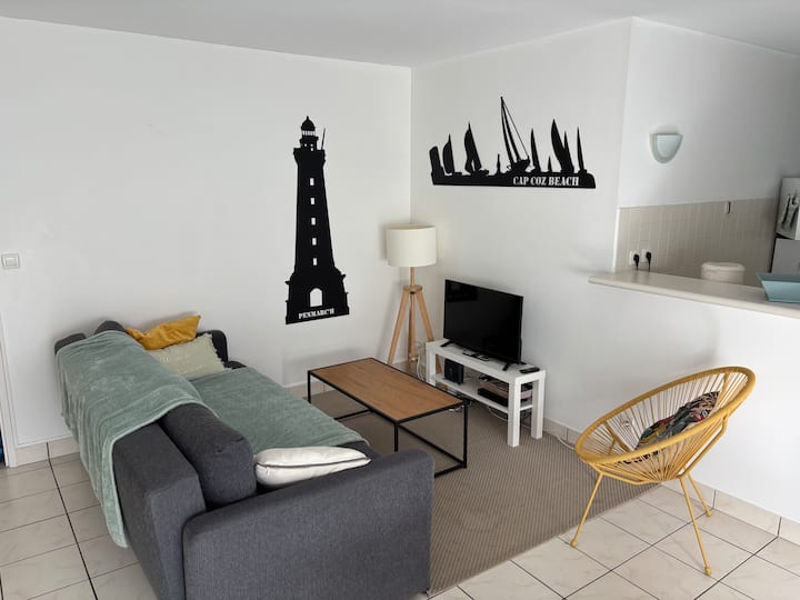 "Les Ecrins", Grand T3 Lumineux, En Bord De Mer! - Fouesnant