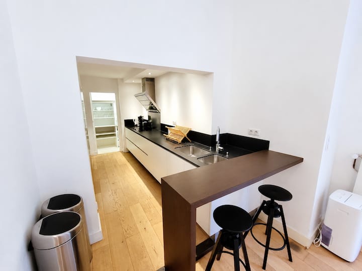 Cuisine équipée de l'appartement