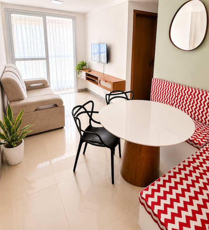 6x Sem Juros: Ar, Vaga, Piscina, Sauna, Vista Mar - Vila Velha