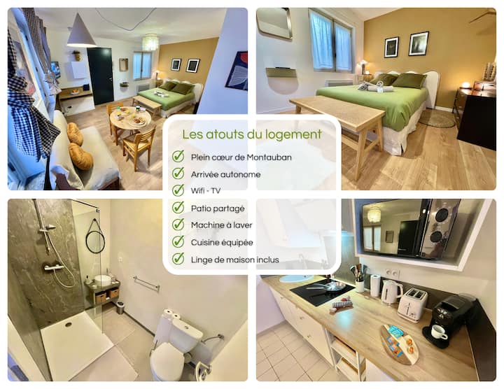 * Le Petit Venise * Centre Ville - Wifi - Tv - モンタルバン