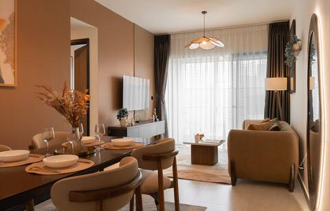3BR | 3BA : King Beds, Infinity Pool, Sauna, Gym