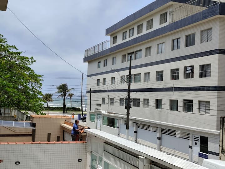 Apê Perfeito Com Vista Mar - Pé Na Areia - Praia Grande