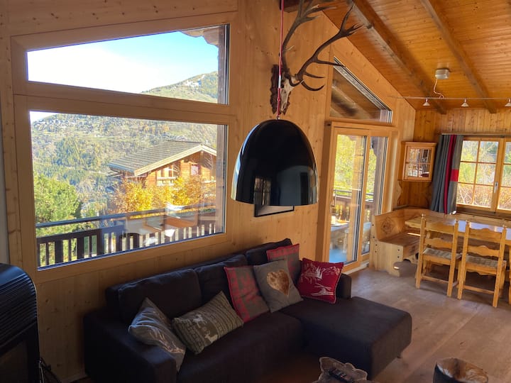 Charmant Chalet Avec Vue Imprenable - Nendaz