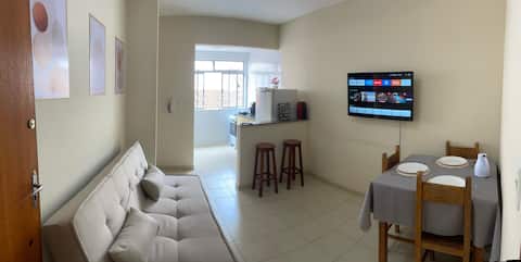 Imóvel de sucesso: 800m from UFV, 500m from the bus station, Wi-Fi, smart TV. em Viçosa