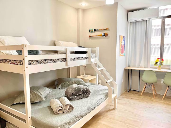 Copacabana Spot | Up To 4 Guests Near The Beach - Ipanema