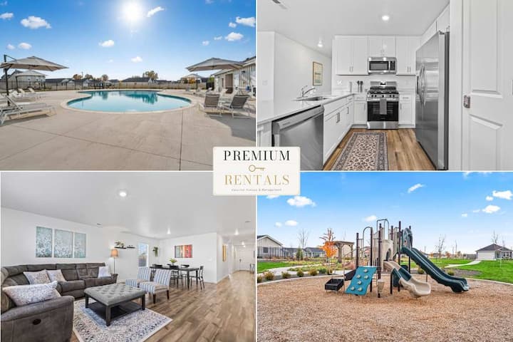 New 4br By Ford Center Pool Access + Fenced Yard - Nampa, ID